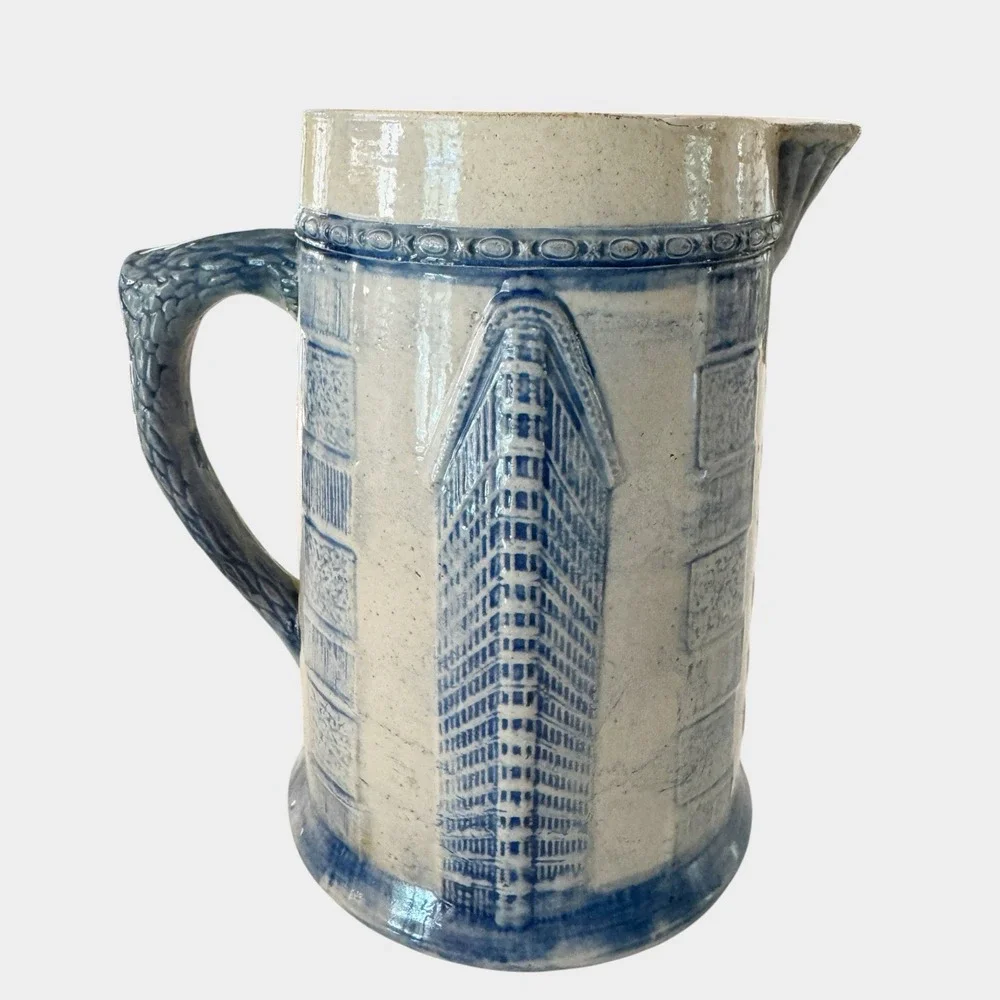 M. Friedman & Co. advertising stoneware pitcher Fannie Flagg Windy City